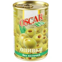 Оливки без косточки Oscar foods 280 г (8413552051321): Вес нетто 280 г