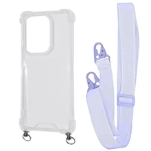 Аксесуар для смартфона WAVE Clear Case with Strap Light Purple для Xiaomi Redmi Note 13 Pro 4G / Poco M6 Pro 4G: Сумісність Xiaomi Redmi Note 13 Pro 4G / Poco M6 Pro 4G