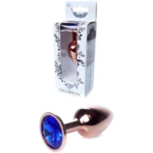 Анальна пробка із кристалом BOSS of TOYS Boss Series - Jewellery Red Gold PLUG Dark Blue S, BS6400114: Для кого унісекс