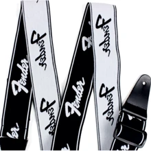 Ремінь гітарний FENDER STRAP 2" WEIGHLESS RUNNING LOGO BLACK/WHITE: Виробник Fender