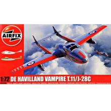 Модель Airfix Учебный самолет De Havilland Vampire T.11/J28C (AIR02058A): Производитель Airfix