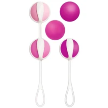 Кулі для тренування інтимних м'язів Gvibe Geisha Balls 3 Pink: Для кого Для жінок