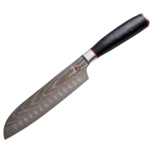 Ніж кухонний санток MasterPro Tetsu 17.5 см (BGMP-4128-MBK): Лезо Нержавеющая сталь