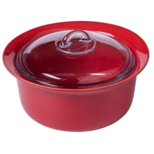 PYREX Supreme red 2.5л со стеклянной крышкой (SU26AC5): Крышка Есть