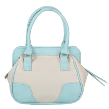 Женская сумка саквояж Laskara голубая (LK-10247-beige-blue): Пол Женский