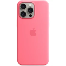 Чехол для iPhone Apple iPhone 15 Pro Max Silicone Case with MagSafe - Pink (MWNN3ZM/A): Цвет розовый