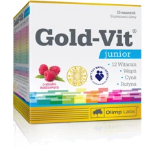 Olimp Gold-Vit Junior 15 packs Raspberry: Форма выпуска Порошок