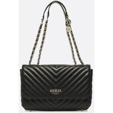 Женская сумка через плечо GUESS KEILLAH CONVERTIBLE XBODY FLAP черная (HWQG8690210-BLA): Пол Женский