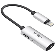 Адаптер WIWU Adapter LTO2 Lightning to 2xLightning 0.13m Sliver: Цвет серебристый