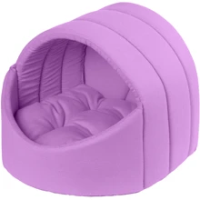 Кошеня для тварин Теремок M 50x45x35 см фіолетове (41089): Тип будиночок