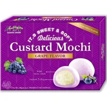 Десерт рисовый Bamboo House Mochi с кремом со вкусом винограда 180 г (4710623834901): Вес нетто 180 г