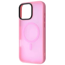 Чехол для iPhone WAVE Matte Insane Case with MagSafe Pink for iPhone 16 Pro: Цвет розовый