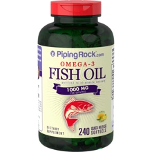 Piping Rock Omega-3 Fish Oil 1000 mg 240 softgels Lemon Flavor Рыбий жир омега-3 со вкусом лимона: Тип Омега 3