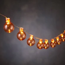 Гирлянда Лампочки оранжевые, Luca 2,4 м: Тип Линейная