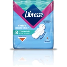 Libresse Classic Protection Long + Dry Гигиенические прокладки 8 шт.: Классификация Масс-маркет
