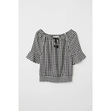 Топ H & M 6410118 158 см чорно-біла: Тип Блузи