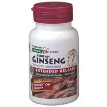 Natures Plus Herbal Actives Korean Ginseng 1000 mg 30 Veg tabs Экстракт корня женьшеня: Форма выпуска Таблетки
