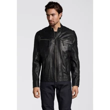 Шкіряна куртка Bruno Banani 82288462 52-54 чорна демісезон: Вид куртки