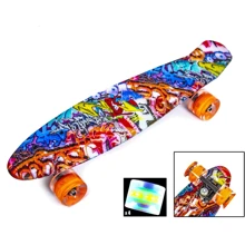 Penny Board Orange Graffiti Светящиеся колеса: Тип пенни борд