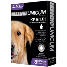 Капли от блох, клещей и гельминтов Unicum Complex Рremium для собак 4-10 кг (UN-032): Тип Капли