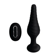 Анальна пробка Silicone Vibrating Anal Plug with Remote Control з дистанційним управлінням: Для кого унісекс