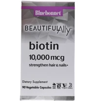 Bluebonnet Nutrition, Beautiful Ally, Biotin, 10,000 mcg, 90 Vegetable Capsules (1504): Форма випуску капсули