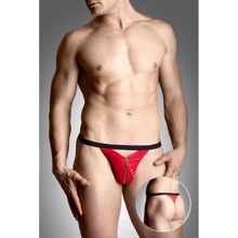 Чоловічі труси SoftLine - Mens thongs 4497, S-L (red): Для кого Для чоловіків