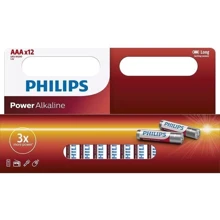 Philips AAA bat Alkaline 12шт Power Alkaline (LR03P12W/10): undefined undefined
