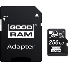 Карта памяти GOODRAM 256GB microSDXC Class 10 UHS-I U1 + adapter (M1AA-2560R12): Тип карты MicroSDXC