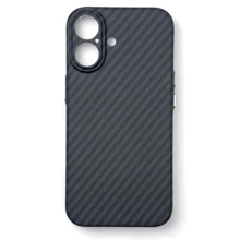 Чехол для iPhone BeCover Carbonite Case with MagSafe Black for iPhone 16 (712067): Цвет черный