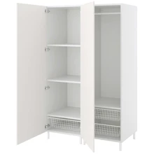 Гардероб 2-дверный ІКЕА PLATSA 120х57х191 см (294.243.72): undefined undefined