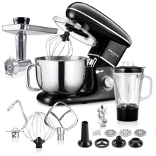 Кухонный комбайн Mozano Rob 02 1400W Black: Мощность, Вт 1400