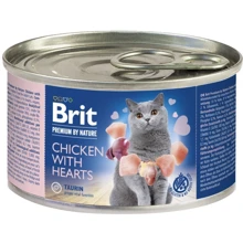 Brit Premium by Nature Chicken with Hearts 200 г: Тип Консервы