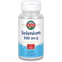 KAL Selenium Yeast Free 100 mcg Селен без дрожжей 100 таблеток: Тип Селен