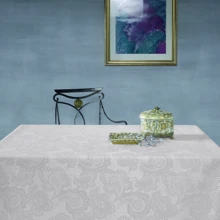 Скатертина Aitana Textil Klimt Blanco жаккард 140х300 cм (C124111): Тип Скатерти