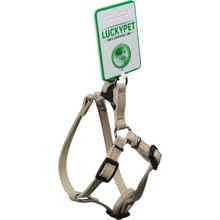 Шлея Lucky Pet кожаная двойная 1x23-30 см бежевая (4820224217703): Производитель Lucky Pet