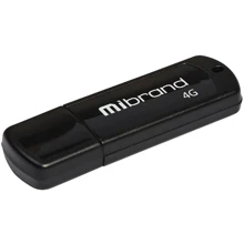 USB-флешка Mibrand 4GB Grizzly USB 2.0 Black (MI2.0/GR4P3B): Стандарт USB USB 2.0