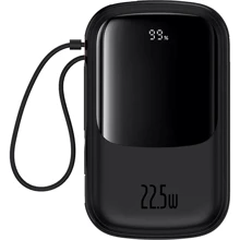 Зовнішній акумулятор Baseus Power Bank 20000mAh Qpow Pro FC 22.5W Black (P10067103113-00): Кількість USB 3