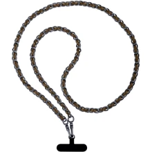 Ремешок для смартфона ArmorStandart Chain link Aged Ruthenium with Brown Leather (ARM77036): Цвет коричневый