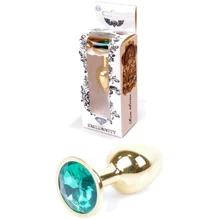 Анальна пробка із кристалом BOSS of TOYS Boss Series - Jewellery Gold PLUG Green S, BS6400024: Для кого унісекс