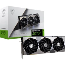 Видеокарта MSI GeForce RTX 4070 Ti SUPRIM X 12G: Объем памяти, Гб 12