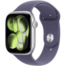 Apple Watch Series 11 GPS 42mm Silver Aluminium Case with Purple Fog Sport Band - S/M (MEU64): Размер корпуса 42mm