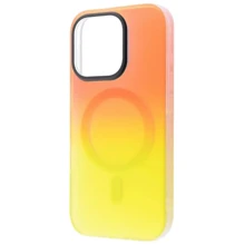 Чехол для iPhone WAVE Matte Gradient Colors with Magnetic Ring Orange/Yellow for iPhone 16 Pro Max: Цвет оранжевый