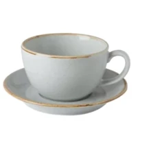 Чашка чайна з блюдцем Porland Seasons Grey 320 мл/160 мм (213-222134.G): Тип Чашка с блюдцем