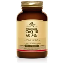 Solgar Megasorb CoQ-10 Солгар Коензим Q10 доповнений, CoQ-10 60 mg 60 капсул: Тип Коензим