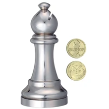 Металева головоломка Слон (Офіцер) Chess Puzzles: Вид головоломка