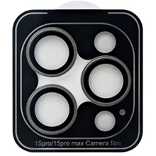 Защитное стекло для iPhone ZK Hawk-Eye Glass Gun Grey for Camera iPhone 15 Pro/15 Pro Max: Тип защиты экрана на камеру