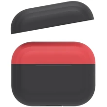 Чехол для наушников AhaStyle Silicone Duo Case Black/Red (AHA-0P200-BBR) for Apple AirPods Pro: Тип Чехол