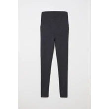 Леггинсы H&M 1201292 42 серые для беременных: Узор Однотонный