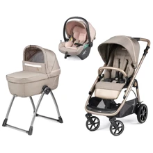 Коляска універсальна 3 в 1 Peg-Perego Veloce Belvedere Lounge з підставкою до колиски рожеве золото (PACK-VEL31LG000011): Тип коляски Универсальная коляска (3-в-1)